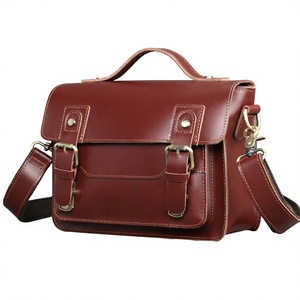 Marunte Crazy Horse Leder Business Elite Herren-Aktentasche Messenger <span class=keywords><strong>Bag</strong></span> – große Kapazität, mehrere Fächer, Laptoptasche, klein/groß - Product Image 1