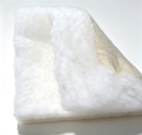 Ouate thermique respirante, ignifuge et recyclable en fibres de polyester coupées, pour le rembourrage de canapés et matelas