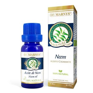 Olio di Neem Marnys 15 ml 100% naturale lenitivo per tutti i tipi di pelle - Product Image 1
