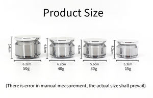 ชุดบรรจุภัณฑ์เครื่องสำอาง ขวดครีมบำรุงผิวหน้าและรอบดวงตา รูปทรงเห็ด ทำจากอะคริลิค  ขนาด 1 ออนซ์ 30 มล. 50 มล. พร้อมหัวปั๊ม - Product Image 6