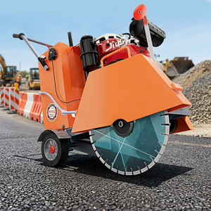 Petrol <b>Powered</b> Gasoline Engine Concrete Cutter 350 500mm <b>Saw</b> Blade Road Cutting Machine double blade cutting machine multi blade - Product Image 3