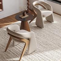 Silla Individual de Estilo Europeo Minimalista, Silla de Comedor con Respaldo de Diseño para Casa de Té, Boutique, Apta para Sala de Estar/Dormitorio Principal