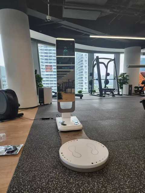 Intelligent Posture Detection Mirror 360 Rotating Turntable Body Analysis Smart Fitness Equipment Motion Tracking System