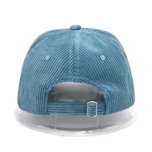 Custom Logo Perfect Outdoor Activities Embroidered Lettering Corduroy Baseball Cap Hat with Embroidery - Product Image 3
