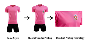 Tùy Chỉnh Màu Đỏ Quỷ Thái Phiên Bản Unisex Đào Tạo Bóng Đá Jersey In Kỹ Thuật Số 100% Polyester Mồ Hôi-Wicking Bóng Đá Thoáng Khí - Product Image 5