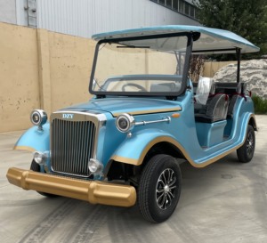 Voiturette de golf classique à énergie nouvelle 6 places, véhicule de quartier pour le tourisme ou le transport de passagers - Product Image 4