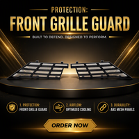 Grille inférieure anti-insectes ABS pour BYD Song L 2024, 2 pièces, protection de grille de radiateur avant