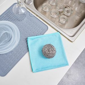 Boules de nettoyage en fil d'acier inoxydable, outils de nettoyage de cuisine pour casseroles et poêles, éponges et tampons à récurer - Product Image 6