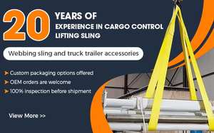 스트랩을 들어 올리는 3 톤 옐로우 폴리에스터 아이 플랫 웨빙 슬링 - Product Image 5