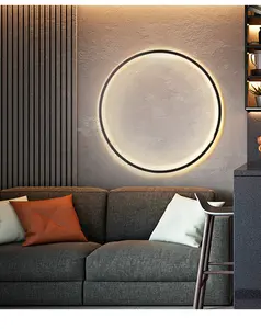Einfache Kreis Hintergrund dekoration Lampen Neue moderne LED-Wand leuchten Wohnzimmer Schlafzimmer Nacht gang Gang Korridor Innen beleuchtung
