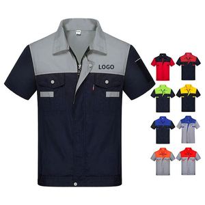 Custom <b>Construction</b> Suit Factory Direct Spring Workwear Jacket and Pants Work Scrub Uniform <b>Overalls</b> Car Repair Clothes - Product Image 1