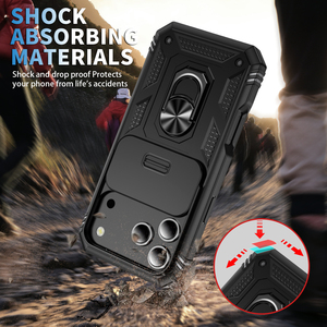 Camera len bảo vệ trường hợp đối với iPhone 17 Pro Max 16e 17 không khí 15 14 cộng với 11 12 13 Vòng đứng chủ Cover quay lại vỏ điện thoại - Product Image 4