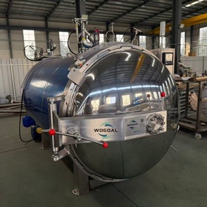 Autoclave de stérilisation des aliments en conserve, machine de cuisson statique à vapeur, équipée d'un échangeur de chaleur et d'un système de refroidissement - Product Image 1