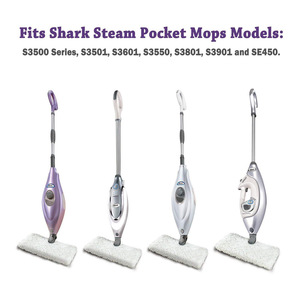 Microfibra Steam <span class=keywords><strong>Mop</strong></span> Substituição Pads para S-hark Steam Pocket Mops S3500 Series S3501-Lavável à Máquina Fácil Limpeza Pads - Product Image 3