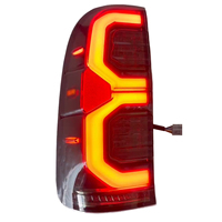 Pour Toyota Hilux Vigo 2011 2012 2013 2014 2015, mise à niveau des feux arrière LED GR, nouveau design, couleur rouge, couleur noire.