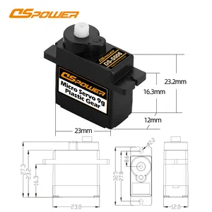 เซอร์โว9G ไมโครควบคุมความเร็ว Rc 9G Rc ไมโคร0-180องศาหมุนมินิเซอร์โวพลาสติกเกียร์