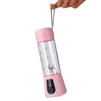 Blender Mini Portabel Stainless Steel Multifungsi, Pembuat Jus Buah, Penghancur Sayuran, Manual, Aman untuk Mesin Cuci Piring, Cocok untuk Luar Ruangan