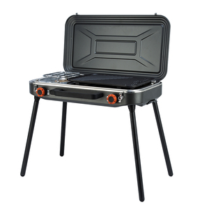 Accessoires de camping et de randonnée, réchaud de camping, réchaud portable d'extérieur, réchaud <span class=keywords><strong>à</strong></span> <span class=keywords><strong>gaz</strong></span> portable en acier inoxydable avec <span class=keywords><strong>four</strong></span> - Product Image 1