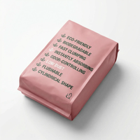 Litière pour chat en tofu écologique parfumée 4D Pocket (rose) |   Contrôle des odeurs, agglomération rapide |   OEM Cylindrique biodégradable hautement absorbant