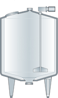 Réservoir de refroidissement vertical pour lait, réservoir de stockage en acier inoxydable pour liquides et œufs