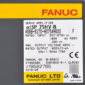Fanuc A06B-6270-H075 # H600 Pac servo điều khiển công nghiệp điều khiển PLC lập trình chuyên dụng bộ điều khiển 240V/220V không dây - Product Image 3