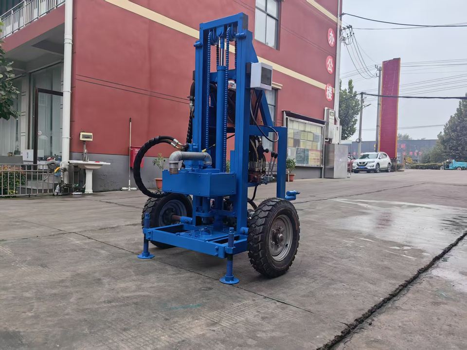 Tipe Rigging Small Hydraulic Water Well Drilling Rig 150m Borehole with Removable ...