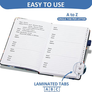 Quaderno per indirizzi con etichette individuali stampate a caratteri grandi, <span class=keywords><strong>righe</strong></span> larghe per etichette di registrazione indirizzi, quaderni per indirizzi - Product Image 2