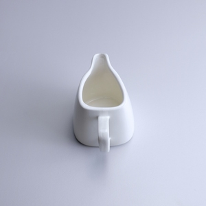Jarra de Leche de Porcelana Blanca Brillante, Ecológica, Apta para Lavavajillas, con Logotipo OEM, de Guangzhou <span class=keywords><strong>Hefa</strong></span> Supplies Restaurant - Product Image 5