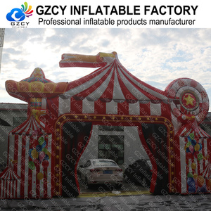 Tente d'entrée gonflable commerciale pour <span class=keywords><strong>cirque</strong></span>, chapiteau gonflable à thème carnaval pour événements d'enfants, location pour parcs d'attractions - Product Image 5