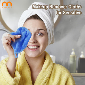 Serviette de visage démaquillante carrée <span class=keywords><strong>en</strong></span> <span class=keywords><strong>tissu</strong></span> microfibre à séchage rapide réutilisable multicolore de marque privée personnalisée de haute qualité - Product Image 4