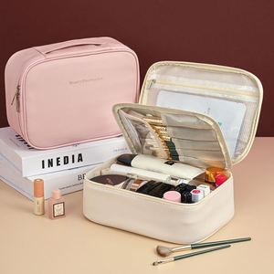 Custom Large Capacity Makeup Bag, Sophisticated and Multi-functional Cosmetic and <b>Toiletry</b> <b>Storage</b> Bag Travel Cosmetic Organizer - Product Image 5