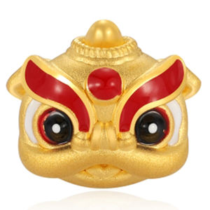 Bracelet perlé lion en or massif 24 carats à la mode accessoires de bijoux en or dur haut de gamme composants de résultats de bijoux de fortune - Product Image 1