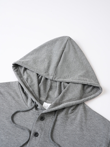 Menr Sports Fitness Workout Hooded Gym Sports Bodybuilding Stringer Muscle Cut Off T Shirt Men <b>Short</b> <b>Sleeve</b> <b>Hoodie</b> - Product Image 5