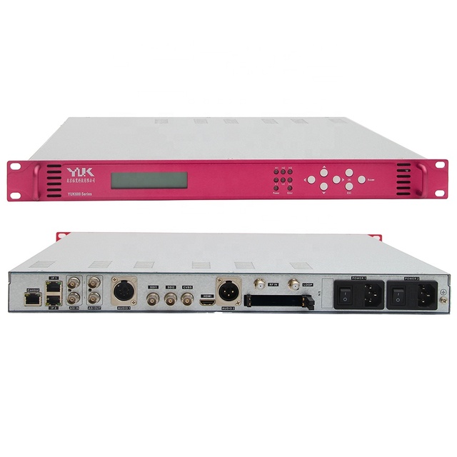 IPTV Gateway DVB-C/T2/S2 Full HD 1080P IRD Digital Satellite IP Receiver Decoder with BISS Support and Dual Power Supply
