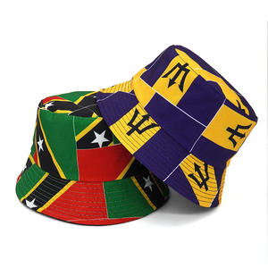 Chapeau Bob Pliable Imprimé Drapeaux Multinational pour l'Été – Drapeaux <span class=keywords><strong>de</strong></span> la Jamaïque, du <span class=keywords><strong>Royaume</strong></span>-Uni, des États-Unis et <span class=keywords><strong>de</strong></span> la Colombie – Idéal pour la Plage - Product Image 4