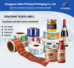 Fabricant d'étiquettes de produits de conception privée étiquette auto-adhésive vinyle rond étanche autocollant rouleau impression marque Logo autocollants étiquette - Product Image 3