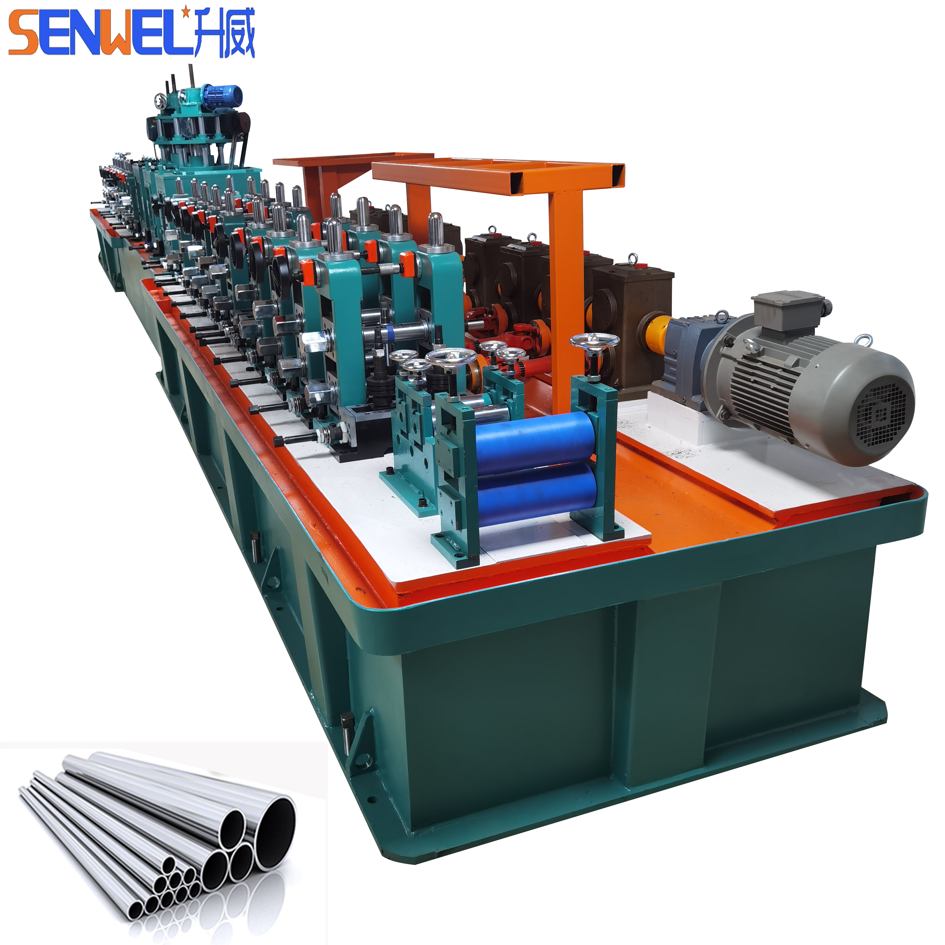 Square pipe roll forming machine used Automatic stainless steel pipe mill line metal steel tube mill