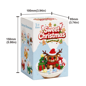 Kit d'artisanat en argile à séchage à l'air libre avec rennes de Noël, accessoires de colle crème, ensemble de modélisation de gobelets à dessert DIY pour enfants OEM ODM - Product Image 6