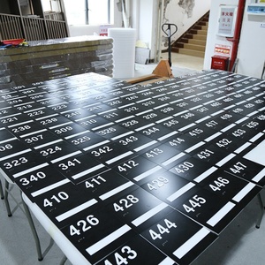 Factory Custom Metal Stainless Steel Aluminum Office Hoom Door <b>Numbers</b> Plate Sign ADA Braille Signage - Product Image 6
