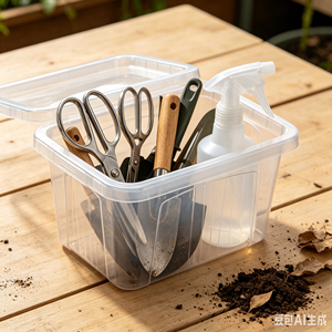 Dengbei Aufbewahrungsbox 10L Rechteckiger Transparenter Organizer Stapelbarer Behälter für Bürowerkzeuge BPA-frei Hochwertig - Product Image 4