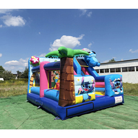 Structure gonflable multi-activités avec toboggan, château gonflable commercial en PVC pour les écoles, les garderies et les événements communautaires