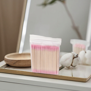 Aijie duy nhất Lash dùng một lần thấm nước lông mi chăm sóc nha khoa gốc Applicator bằng gỗ tip hình xăm tăm bông Stick nhọn nụ 10cm - Product Image 2