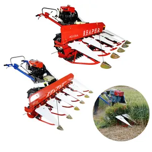 walking tractor mounted agricultural harvest machinery crop cutter pakistan small paddy rice wheat reaper machine