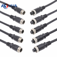 Connecteur universel mâle femelle GX12 Aviation sur moule PVC matériel 2Pin Led connecteur avec câble PVC 0.75/0.5mm2