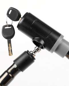 Venta caliente <span class=keywords><strong>Armored</strong></span> Heavy Duty <span class=keywords><strong>Cable</strong></span> Bike Lock-con llave y llavero extraíble gratis - Product Image 3