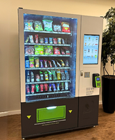 Haute Capacité Frites Distributeur Automatique De Nourriture Tpuch Écran Snack et Boissons Alimentaire Nouilles Distributeur Automatique Carte Paiement Support