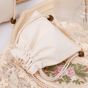 Bolsa de Lona de Algodón Ecológica con Cordón, Bolsas de Algodón Impresas Personalizadas para Empaque, Bolsa de Almacenamiento Reutilizable al por Mayor con Logotipo - Product Image 3