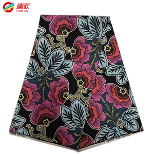 Tissu Ankara imprimé africain <span class=keywords><strong>en</strong></span> wax 100% coton biologique tissé batik 6 yards/pièce <span class=keywords><strong>Robe</strong></span> de mariée - Product Image 3