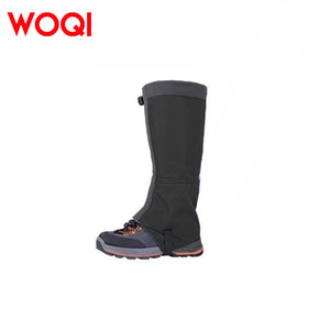 Polainas para Nieve Woqi, Negras y Grises, de Nailon Impermeable, para Montañismo y Camping, Talla 40X50 - Product Image 4
