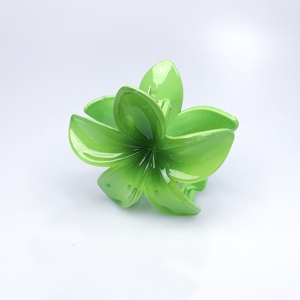 Gran oferta, pinza de plástico de 8CM para el pelo, flor de Plumeria de color caramelo, accesorio transparente y para vacaciones turísticas - Product Image 5